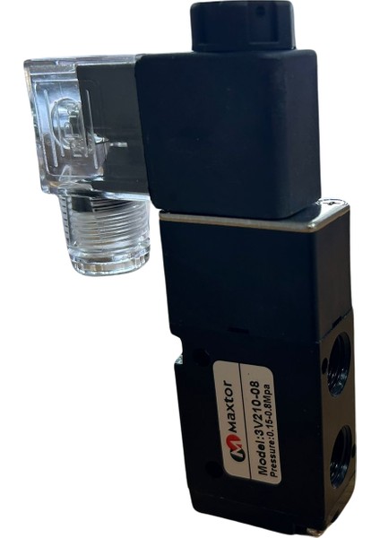 Tek Bobin Valf 1/4'' 3/2 (3V210-08-24VDC) (24VDC)