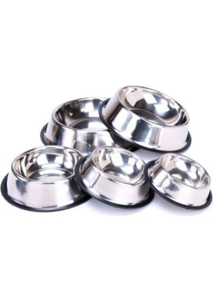 Luxury Paslanmaz Çelik Metal Mama Kabı 34 Cm. 1 Adet
