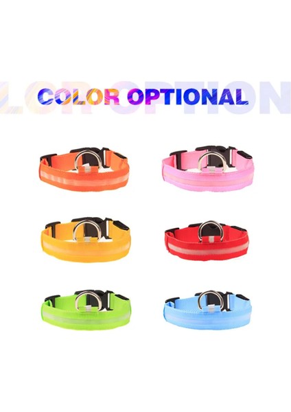 Luxury LED Işıklı Boyun Tasması,köpek ve Kedi 1 Adet