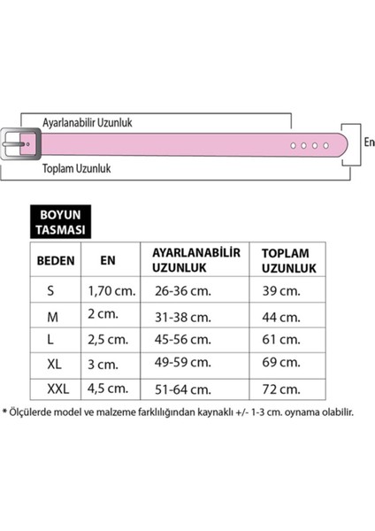 Luxury Pembe Keçeli S Boyun Tasması 1 Adet