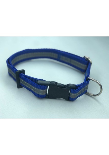 Luxury Köpek Boyun Tasması Plastik Tokalı Reflektörlü Mavi 1 Adet