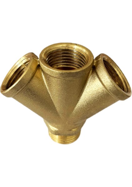 1/2'' 3 Lü Pirinç Ye