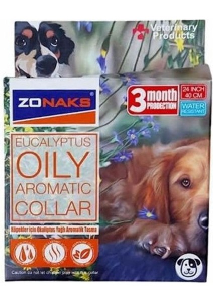 Luxury Zonaks Köpek Bit Pire Kene Dış Parazit Tüy ve Deri Bakım Tasması 60CM 1 Adet
