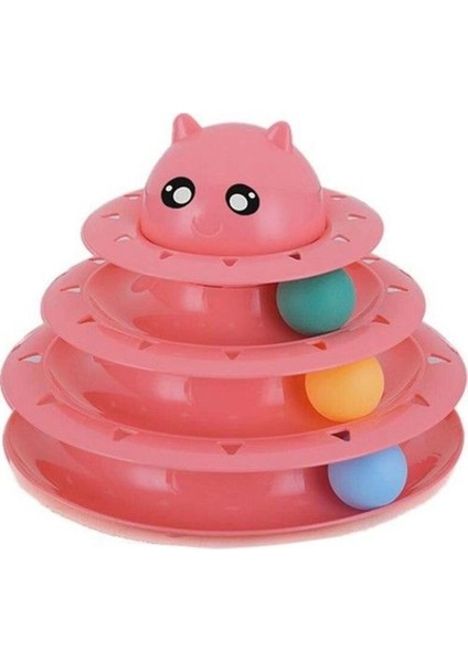 Luxury 3 Katlı Kedi Oyuncağı Turntable Cat Toy 1 Adet