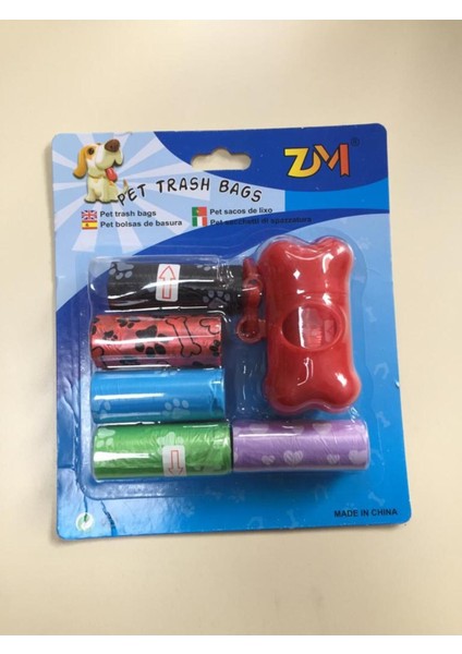 Luxury Pet Trash Bagss Kırmızı 1 Adet
