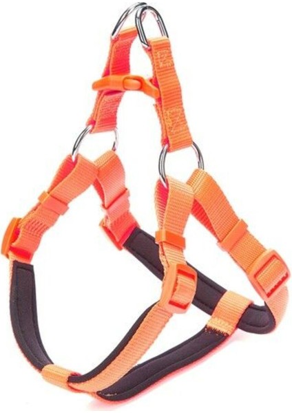 Luxury Doggie Comfort Dokuma Ronin Köpek Göğüs Tasması Medium Turuncu 2X45-55 cm - Dsgtmorange - Petshopund 1 Adet
