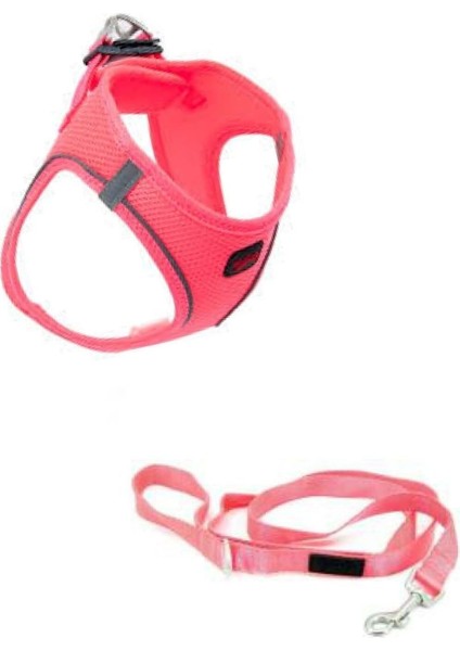 Luxury Göğüstasması ve Sevk Kayışı Takım Neon Pembe Medium 1 Adet