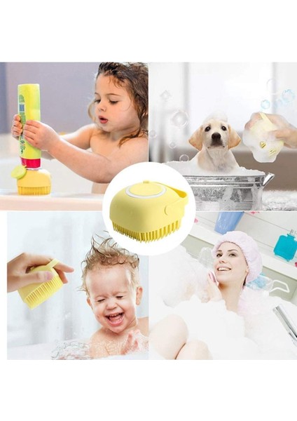 Luxury Kendiliğinden Şampuan Hazneli Kedi Köpek Yıkama Fırçası 1 Adet