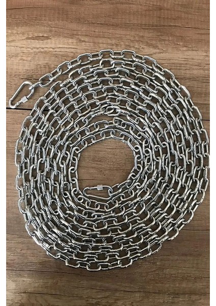 Luxury Köpek Bağlama Zinciri Gezdirme mm 5 Metre +2 Vidalı Karabina(80 Kg) 1 Adet