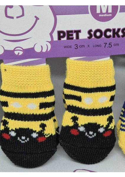 Luxury Küçük ve Orta Irklar Için M Beden Köpek Çorabı 1 Adet