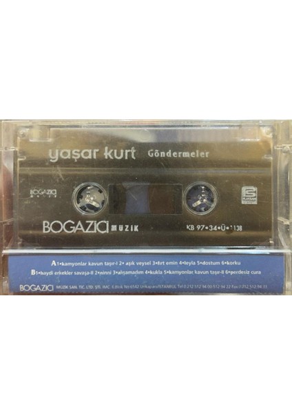 Kaset Yaşar Kurt ‎– Göndermeler 1997 Baskı Kaset