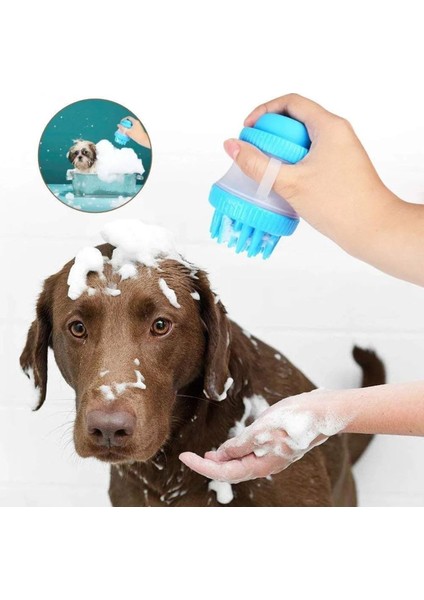 Luxury Silikon Pet Banyo Fırçası ( 2 Adet ) 1 Adet