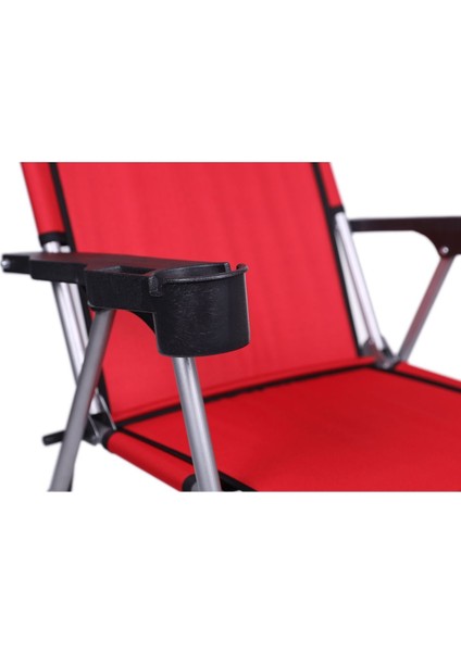 Kamp 3''Lü 140 Kg Taşima Kapasiteli Lüks Bardaklıklıp Kamp & Piknik Sandalyesi Ssd-03