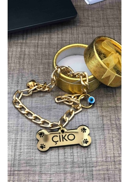 Luxury 91 cm Kedi Köpek Isimliği + Zincir + Aksesuarlar 1 Adet