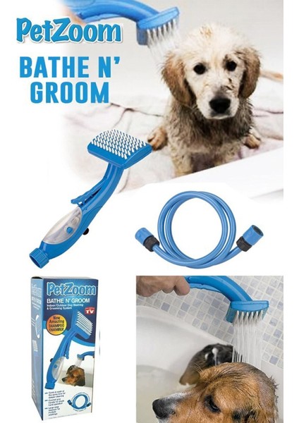 Luxury Pet Zoom Otomatik Kedi Köpek Yıkama Fırçası Tabancası Köpek Banyo Fıskıyesi Petzoom 1 Adet