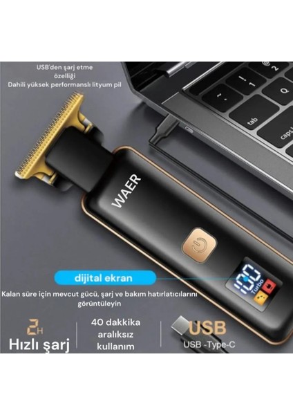 -2031 Profesyonel Traş Makinası Dijital Ekranlı modelleri