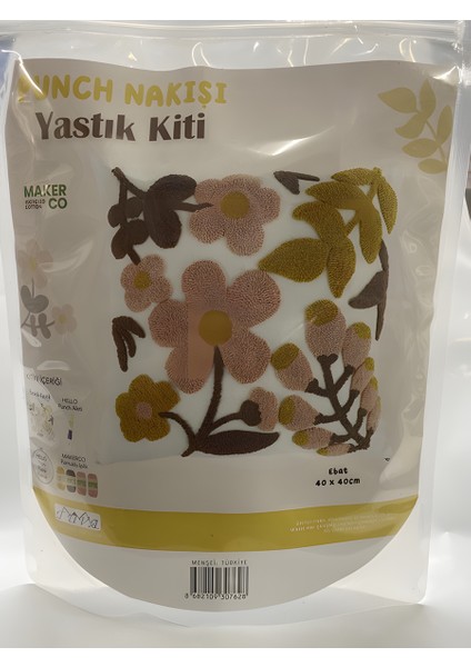 Punch Nakışı Yastık Kiti 40*40 cm PNC01