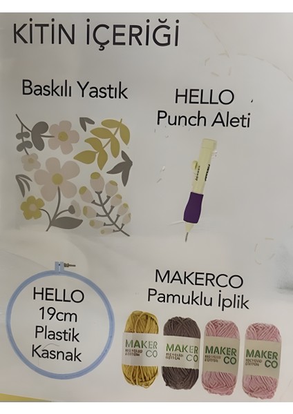Punch Nakışı Yastık Kiti 40*40 cm PNC01 fiyatları