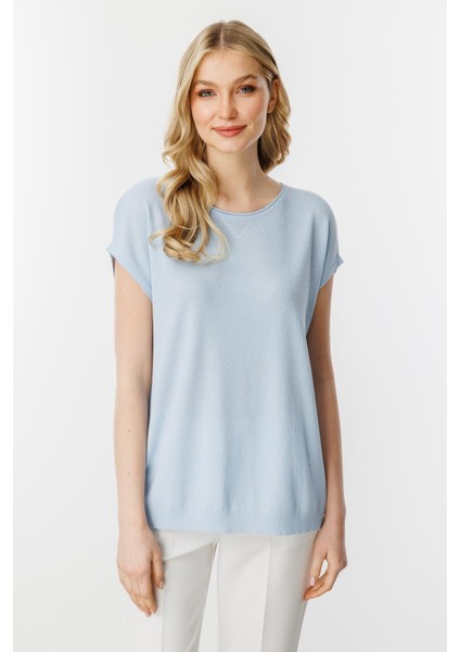 20098 Mutlu Ertan Triko Kolsuz Bluz modelleri