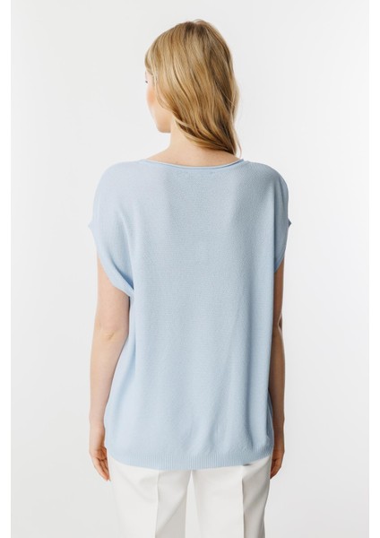 20098 Mutlu Ertan Triko Kolsuz Bluz indirimleri