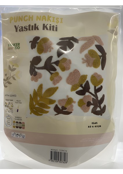 Punch Nakışı Yastık Kiti 40*40 cm PNC02