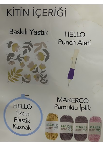 Punch Nakışı Yastık Kiti 40*40 cm PNC02 fiyatları