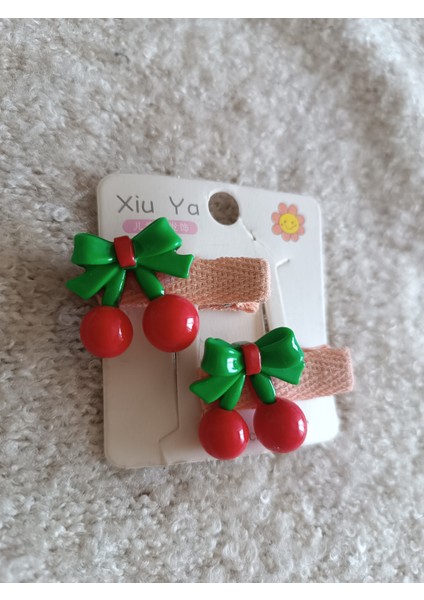 Kiraz Firgürlü Çiftli Çocuk Minik Pens Toka(3,5 Cm) fiyatları