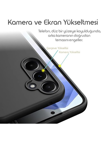 Samsung Galaxy A55 Kılıf Içi Kadife Dayanıklı Kaymaz Silikon Case Uyumlu