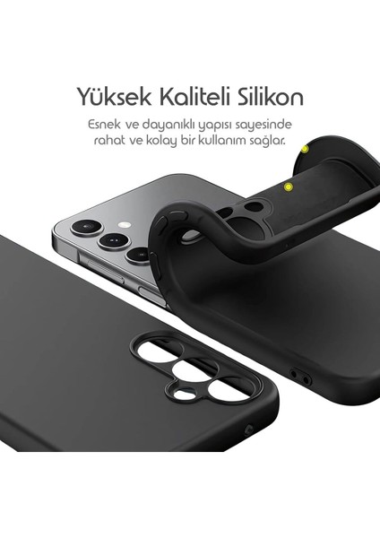 Samsung Galaxy A55 Kılıf Içi Kadife Dayanıklı Kaymaz Silikon Case Uyumlu