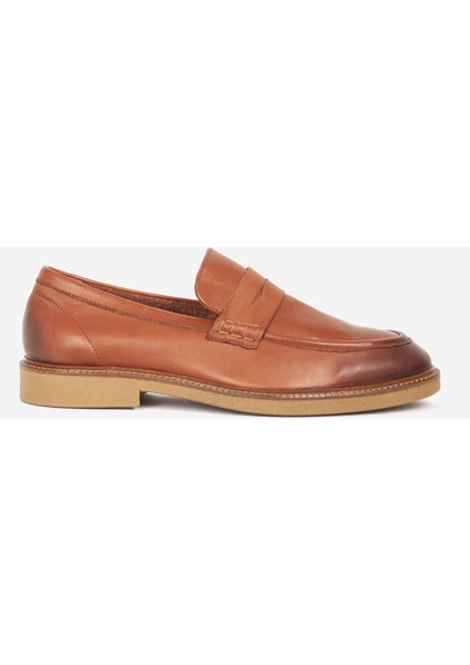 Erkek Gerçek Deri Klasik Loafer Fr 242025 Taba
