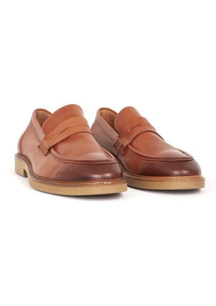 Erkek Gerçek Deri Klasik Loafer Fr 242025 Taba fiyatları