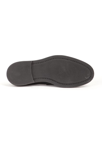 Erkek Gerçek Deri Klasik Loafer Fr 242025 Siyah