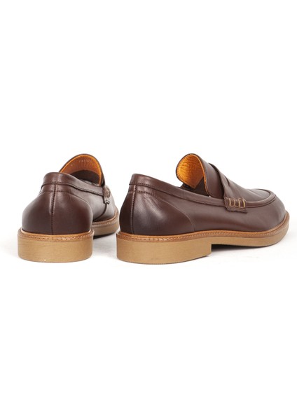 Erkek Gerçek Deri Klasik Loafer Fr 242025 Kahverengi modelleri