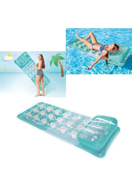 58890 188x71 Cm Yastıklı Bardaklı Deniz Yatağı Idy 58890 fırsatları
