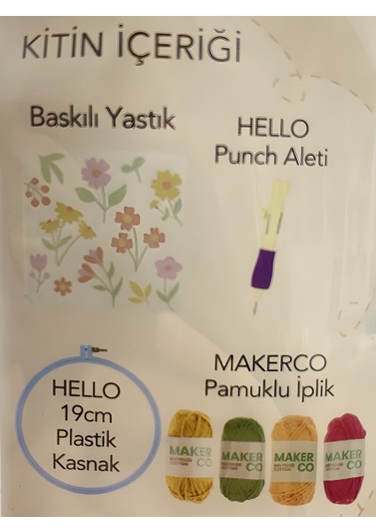 Punch Nakışı Yastık Kiti 40*40 cm PNC04 fiyatları