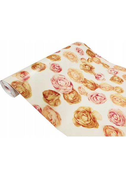 276-3211 Gül Desen Dekoratif Kendinden Yapışkanlı Folyo ( 45 cm x 2 mt )