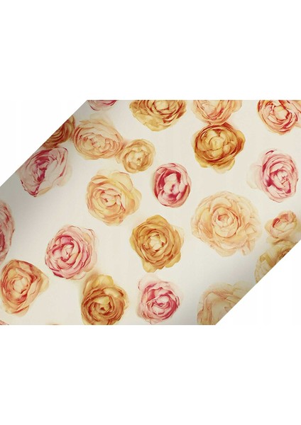 276-3211 Gül Desen Dekoratif Kendinden Yapışkanlı Folyo ( 45 cm x 2 mt )
