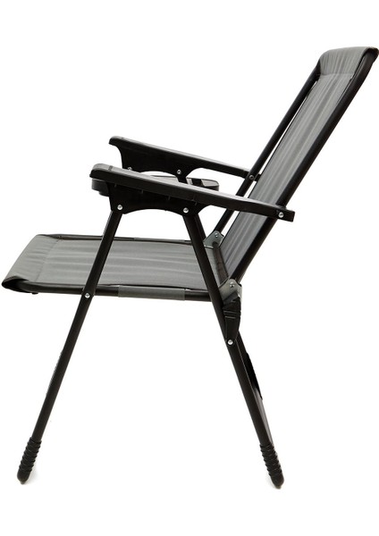 Natura 4 Adet Kamp Sandalyesi Katlanır Piknik Sandalye Oval Bardaklıklı Gri modelleri