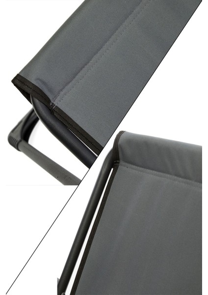 Natura 4 Adet Kamp Sandalyesi Katlanır Piknik Sandalye Oval Bardaklıklı Gri indirimleri