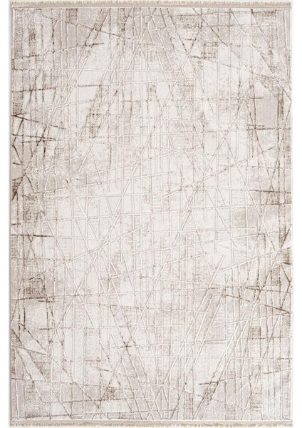 Florya 8102 Bej Koridor Halısı Kesme Yolluk Mutfak Halısı Salon Halısı