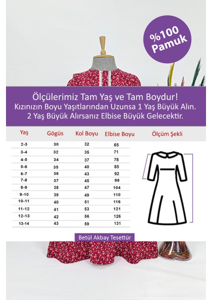 Kız Çocuk Viskon %100 Pamuklu Tesettür Elbise Zümra Model Uzun Tam Boy Elbise fiyatları