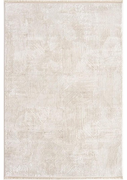 Florya 8103 Bej Koridor Halısı Kesme Yolluk Mutfak Halısı Salon Halısı