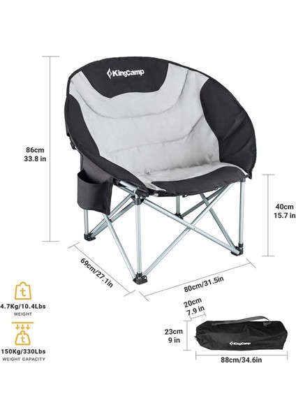 Moongazer Sandalye (Black/Grey)