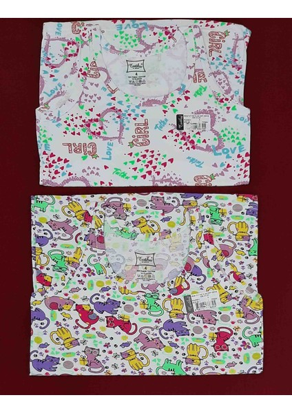 Kız Çocuk Geniş Askılı Atlet Renkli 2'li Paket (8 Yaş) fırsatları