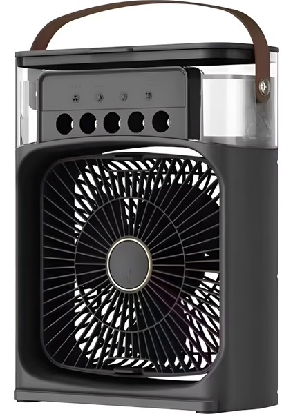 Işıklı Klima 600ML 5 Spreyli Vantilatör Buzlu Buharlı Mini Klima Mini Fan Buzlu
