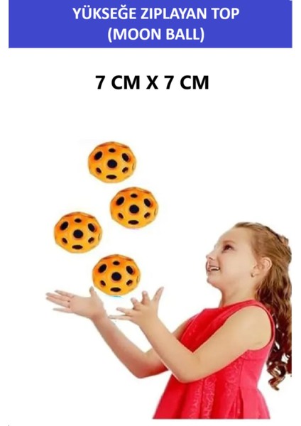 Luxury Moon Ball (Yükseğe Zıplayan Top) - 7 cm - Süper Eğlenceli Uzay Topu - Space Ball - Bouncy Ball 1 Adet fiyatları