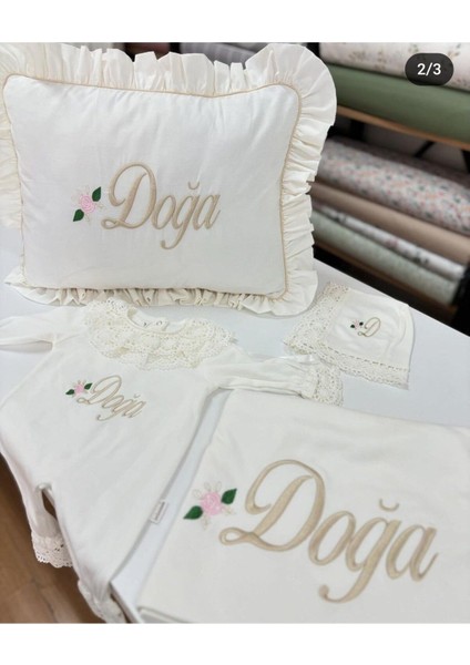 10'lu Set ve 1 Adet 35X45 Nakışlı Yastık Kilifi Işlemeli Yeni Doğan Hastane Çıkışı Seti fırsatları