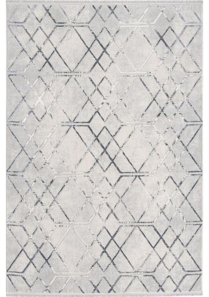 Florya 8107 Gri Koridor Halısı Kesme Yolluk Mutfak Halısı Salon Halısı