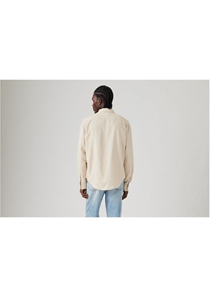Sunset Pocket Standard Fit Cotton Linen Gömlek