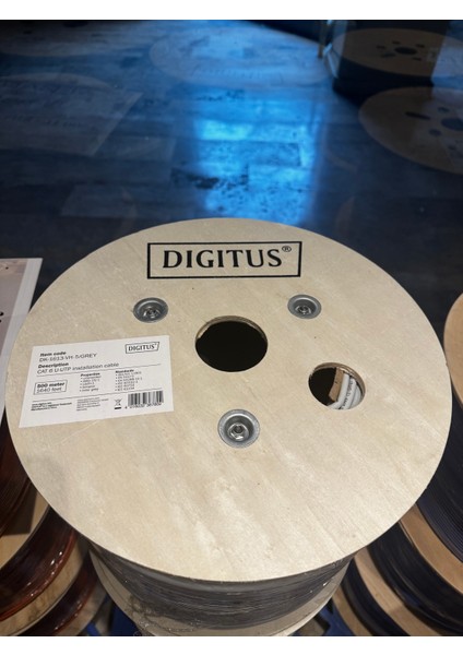 Dıgıtus Cat 6 Halogen Free U/utp Lszh DK-1613 500 METRE23AWG Gri